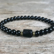 Load image into Gallery viewer, 6mm Tiger Eye with Raw Citrine Nugget Bracelet Empath Moonstone Amethyst Rose Quartz Gemstone Bracelet
