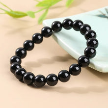Load image into Gallery viewer, JD Natural Stone 7A Black Tourmaline Bead Bracelets Women Healing Crystals Chakra Yoga Meditation Jewelry Schorl Strand Bangles
