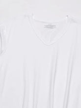 Load image into Gallery viewer, Calvin Klein Men's Cotton Classics Short Sleeve V-Neck T-Shirt, White (3 Pack), X-Large
