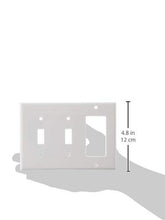 Load image into Gallery viewer, Leviton 80421-W 2-Toggle 1-Decora/GFCI Device Combination Wallplate
