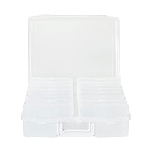 Load image into Gallery viewer, novelinks Photo Case 4" x 6" Photo Box Storage - 16 Inner Photo Keeper Photo Organizer Cases Photos Storage Containers Box for Photos (Clear)
