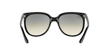 Load image into Gallery viewer, Ray-Ban Women&#39;s RB4126 Cats 1000 Eye Sunglasses, Black/Grey Gradient, 57 mm
