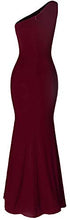 Load image into Gallery viewer, Fazadess Women's One Shoulder Sleeveless Sequins Maxi Prom Dresses Purple
