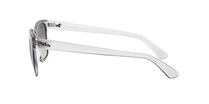 Ray-Ban RB4323 Square Sunglasses, Transparent/Clear Gradient Grey, 51 mm