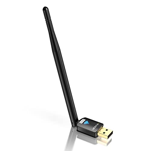 EDUP LOVE USB Wi-Fi Adapter with 6dBi Antenna, USB Wireless 150Mbps Network Adapter WiFi Dongle for Laptop Desktop PC Support Windows 10/8.1/7 /XP/Vista/Mac OS