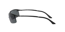 Load image into Gallery viewer, Ray-Ban Unisex-Adult RB3183 Metal Sunglasses, Black/Polarized Grey Gradient, 63 mm
