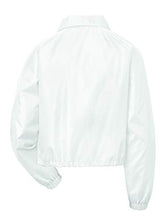 Load image into Gallery viewer, Champion Women&#39;s Heritage Woven Coaches Jacket, White, Small
