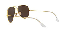 Load image into Gallery viewer, Ray-Ban RB3025 Classic Aviator Sunglasses, Matte Gold/Polarized Brown Mirror Fuchsia, 58 mm
