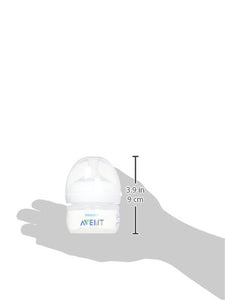 Philips Avent Natural Baby Bottle, Clear, 2oz, 2pk, SCF019/25