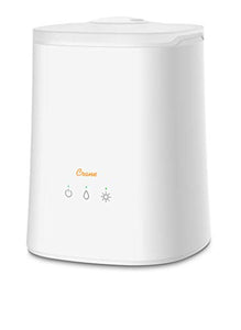 Crane Cool Mist Humidifier, Filter Free, Top Fill, 1.2 Gallon with Optional Color Changing Light & Aroma Diffuser Function. Works with Essential Oils