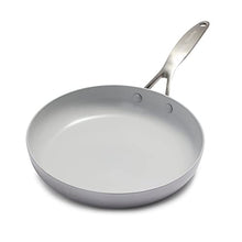 Load image into Gallery viewer, GreenPan Venice Pro Tri-Ply Stainless Steel Healthy Ceramic Nonstick 10&quot; Frying Pan Skillet, PFAS-Free, Multi Clad, Induction, Dishwasher Safe, Oven Safe, Silver
