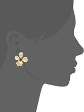 Load image into Gallery viewer, 14K Gold Plated Fashion Metal Flower Petals Simple Personality Trend luxury flower with S925 Silver Needle for Women Girl Gifts Valentines/Birthday/Anniversary/Mother’s Day
