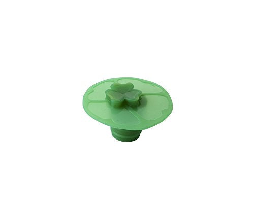 Charles Viancin Green Clover Silicone Wine Bottle Stopper