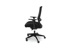 HON BASYX Biometryx Commercial-Grade Fabric Upholstered Task Chair, Office Chair, in Black (BSX156VA10T)