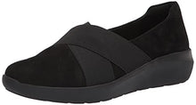 Load image into Gallery viewer, Clarks Women's Kayleigh Slip Loafer, Black Suede, 9 Wide

