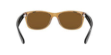 Load image into Gallery viewer, Ray-Ban unisex adult Rb2132 New Wayfarer Polarized Sunglasses, Gold Frame/Brown B-15XLT Lens, 55 mm US
