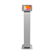 Load image into Gallery viewer, Locking Floor Stand - CTA Premium Locking Floor Stand Kiosk with Heavy-Duty Locking Enclosure and Frame for iPad 7th/ 8th/ 9th Gen 10.2", iPad Pro 11", Surface Go, Galaxy Tab S5E, &amp; More (PAD-PARAFS)
