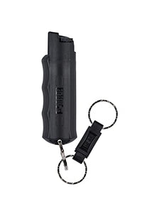 SABRE Pepper Spray Keychain with Quick Release for Easy Access – Max Police Strength OC Spray, Finger Grip for Accurate Aim, 10-Foot (3M) Range, 25 Bursts (5X Other Brands)