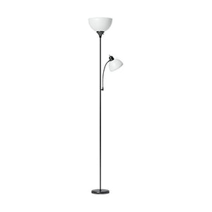 Simple Designs Home LF2000-BLK Mother-Daughter Floor Lamp with Reading Light, 71 x 20.47 x 11.35 inches, Black