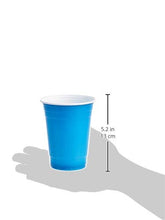 Load image into Gallery viewer, AmazonCommercial Plastic Cups, 16oz, Orange, Light Blue, Purple, Lime Green, Pack of 120
