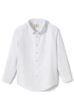 Load image into Gallery viewer, Lands' End School Uniform Boys Long Sleeve Solid Oxford Dress Shirt 14 White

