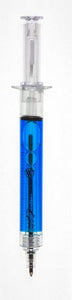 8 Syringe Designed Pens, 8 Different Coloured Syringe Pen All Black Ink Great for Nurse Costume or Doctor Gift
