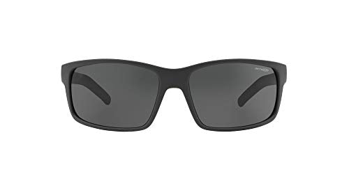 ARNETTE AN4202 Fastball Rectangular Sunglasses, Fuzzy Grey/Grey, 62 mm
