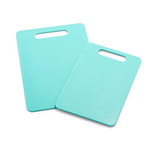 Load image into Gallery viewer, GreenLife 2 Piece Cutting Board Kitchen Set, Dishwasher Safe, Extra Durable, Turquoise

