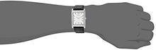 Load image into Gallery viewer, Bulova Men&#39;s Stainless Steel 3-Hand Calendar Date Quartz Watch with Black Leather Strap, Rectangle Dial Style: 96B107
