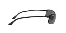 Load image into Gallery viewer, Ray-Ban Unisex-Adult RB3183 Metal Sunglasses, Black/Polarized Grey Gradient, 63 mm
