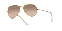 Load image into Gallery viewer, Ray-Ban Rb3025 Classic Aviator Sunglasses, Gold/Pink Mirror Gradient Grey, 55 mm
