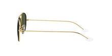 Load image into Gallery viewer, Ray-Ban unisex adult Rb3362 Cockpit Sunglasses, Gold/Green, 56 mm US
