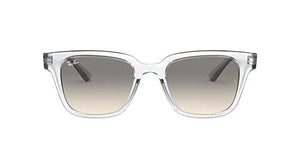 Ray-Ban RB4323 Square Sunglasses, Transparent/Clear Gradient Grey, 51 mm