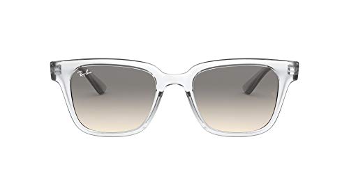 Ray-Ban RB4323 Square Sunglasses, Transparent/Clear Gradient Grey, 51 mm