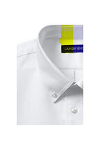 Load image into Gallery viewer, Lands' End School Uniform Boys Long Sleeve Solid Oxford Dress Shirt 14 White
