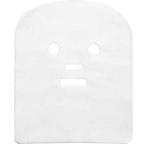 150 Pieces Pre-cut Gauze Facial Cotton Beauty Gauze Skin Care Face for Facial Spa, High Frequency (10 x 12 Inch, Rectangle Face Style)