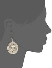 Load image into Gallery viewer, 14K Gold Plated Cathedral Glass Style Hollow Disc Earrings for Women Light Weight Birthday Valentine&#39;s Day Mothers Day Christmas Gift
