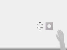 Load image into Gallery viewer, Leviton 4934 2-Gang Flush Mount 2.15 Inch Dia. Device Receptacle Wallplate, Standard Size, Steel, Device Mount, Aluminum
