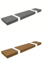 Load image into Gallery viewer, Baby Safety Foam Soft Seat Edge Cushion Fireplace Hearth Guard Bumper Pad Child Proof Padding (Medium, Gray-fits Width from-69"-80")
