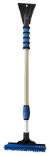 Load image into Gallery viewer, Mallory 581-E Telescoping 48" Sport Utility Snow Broom with Brush and Squeegee Head and Integrated Ice Scraper (Colors may vary)
