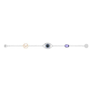 SWAROVSKI Women's Remix Collection Evil Eye Strand, Purple, Mixed metal finish