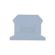 Load image into Gallery viewer, 10Pcs D-UK2.5BG DIN Rail Mounted Terminal Block End Cover - Gray

