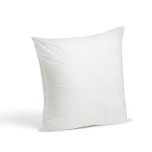 Foamily Premium Hypoallergenic Stuffer Pillow Insert Sham Square Form Polyester, 18" x 18", White