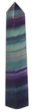 Load image into Gallery viewer, Luckeeper Healing Crystals| 2" Rainbow Fluorite Crystal Wands| 6 Faceted Reiki Chakra Meditation Therapy 4 Pcs
