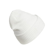 Load image into Gallery viewer, adidas Women's 4 Inch Cuff Fold Beanie, White/Pulse Yellow/Grey, One Size
