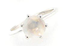 Load image into Gallery viewer, Natural Rainbow Moonstone 925 Solid Sterling Silver Engagement Ring Size 4.75, 5, 5.75, 6, 6.75, 7, 7.75, 8, 8.75, 9, 9.75, 10
