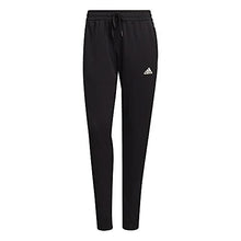 Load image into Gallery viewer, adidas Women's AEROREADY Sereno Slim Tapered-Cut 3-Stripes Pants, Black/White, Medium
