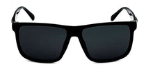 Load image into Gallery viewer, Locs Gangster Oversized Rectangular Horn Rim Sunglasses All Black
