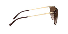Load image into Gallery viewer, Ray-Ban unisex adult Rb3652 Erika Metal Sunglasses, Rubber Gold/Brown Gradient Dark Brown, 41 mm US
