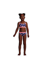 Load image into Gallery viewer, Lands' End G LS 3 Piece Rash Guard Set Primo Pink Tie Dye Stripe Kids Slim 10

